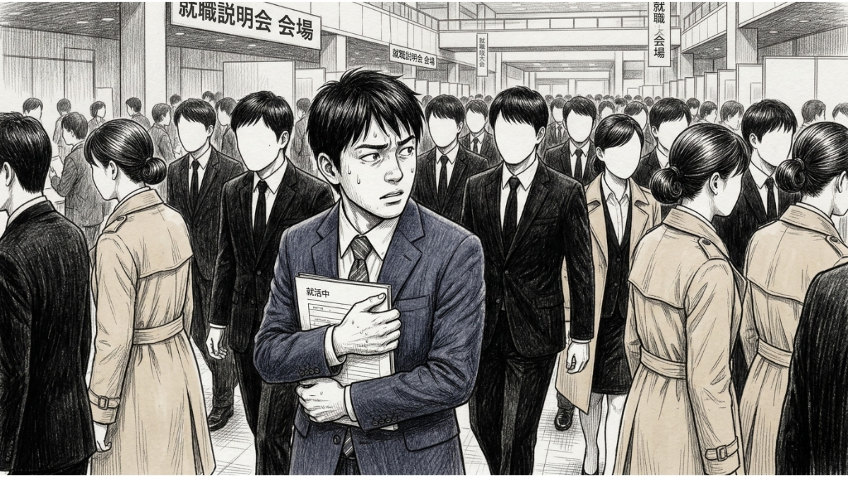 誰もが同じ無難な格好の就活生