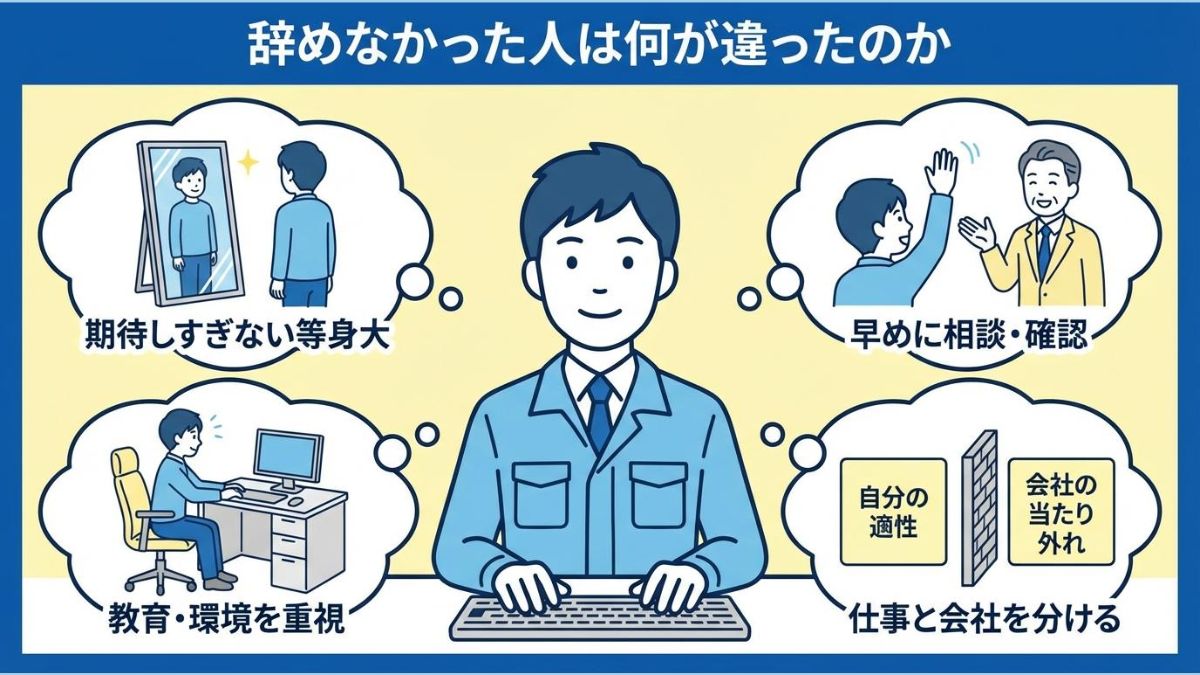 未経験からエンジニアになっても辞めなかった人は何が違ったのか