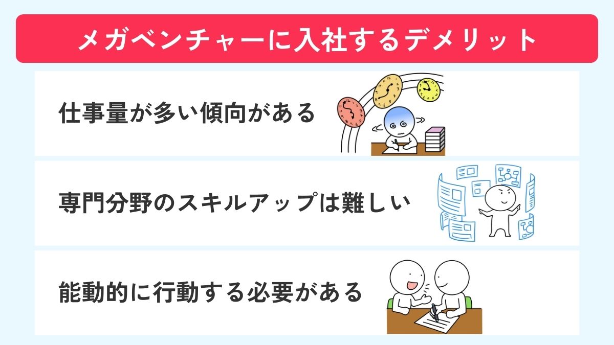 メガベンチャーに入社するデメリット