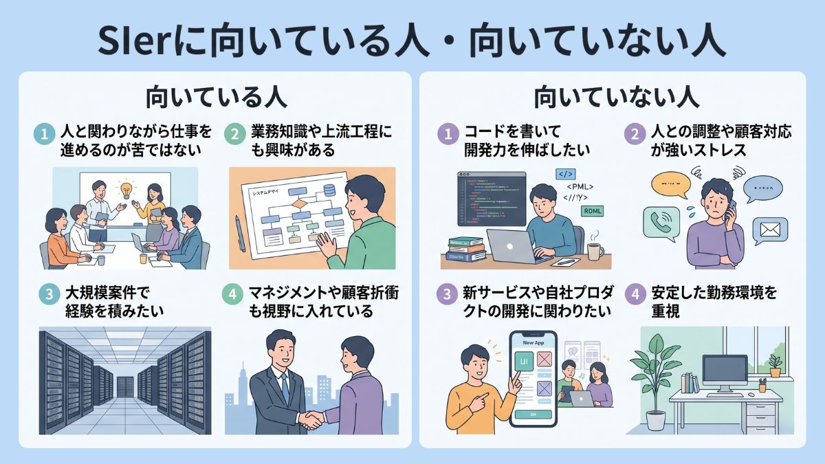 SIerに向いている人・向いていない人