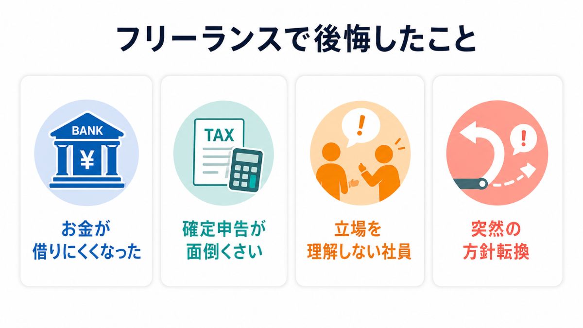 フリーランスで後悔したこと