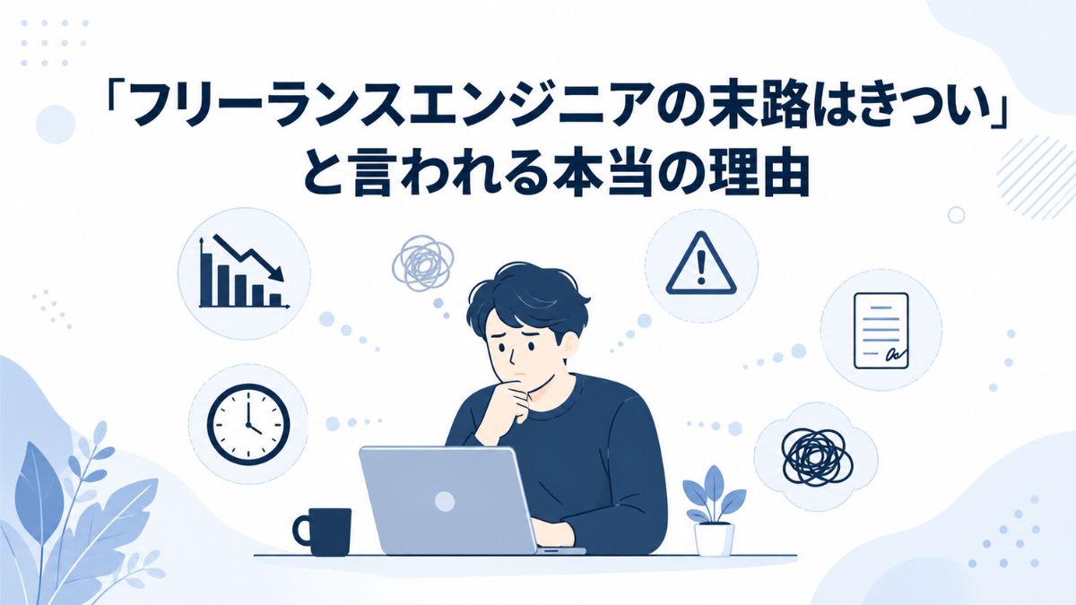 フリーランスエンジニアの末路はきついからやめとけと言われる本当の理由