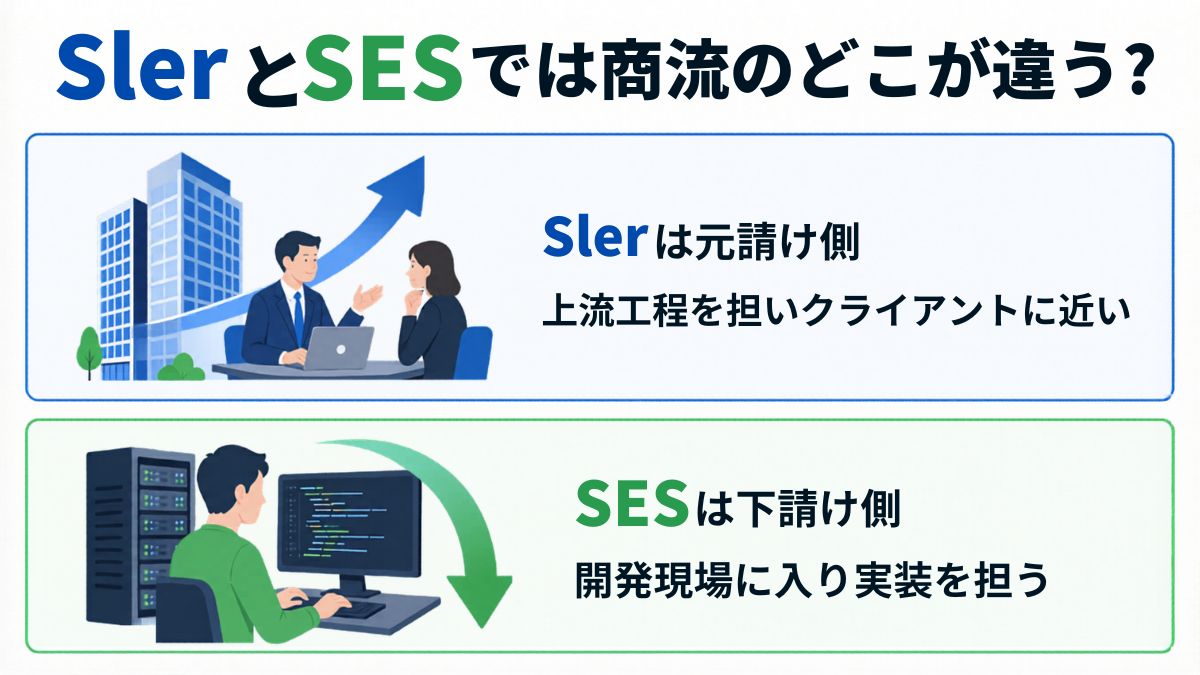 SIerとSESでは商流のどこが違う?