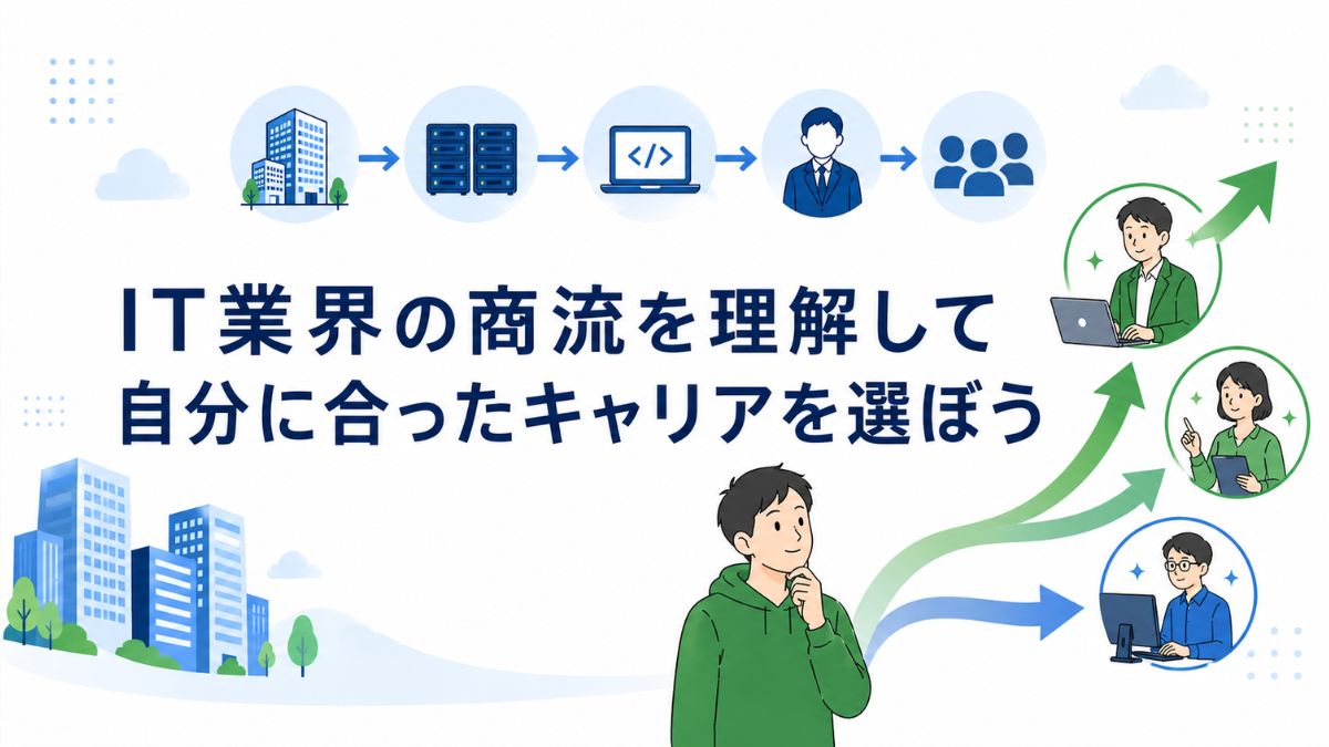 IT業界の商流を理解して自分に合ったキャリアを選ぼう